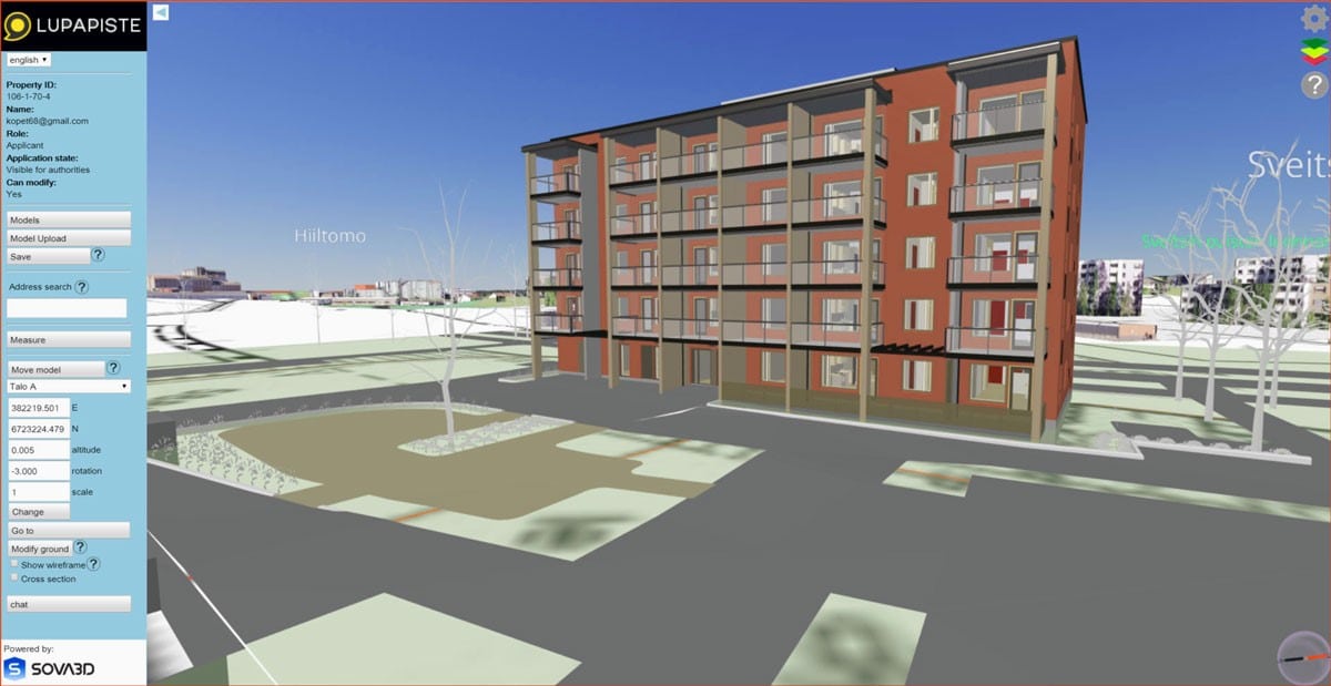 Apartment Block Figure 3 – Simulation of a block of apartments