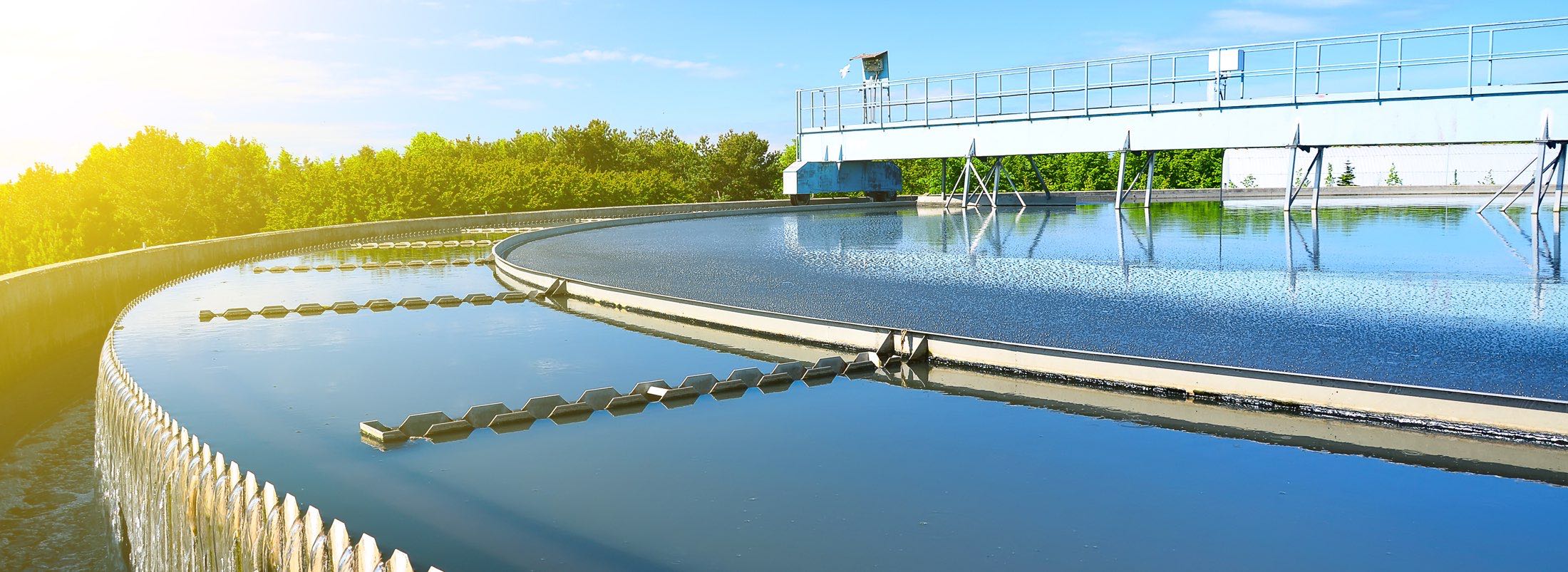 Modern urban wastewater treatment plant. Modern urban wastewater treatment plant.